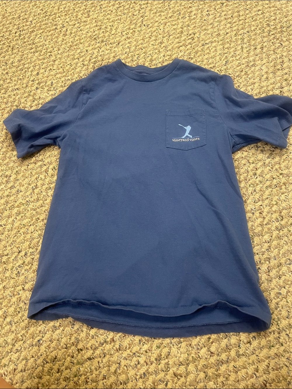 Vineyard Vines Boy’s Navy Short-Sleeve Pocket Tee
